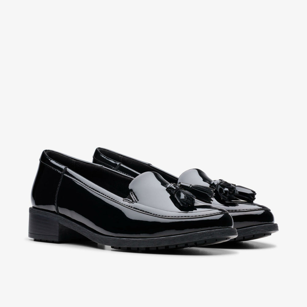 Havisham Edge Loafer Black Patent | Clarks for sale - Women