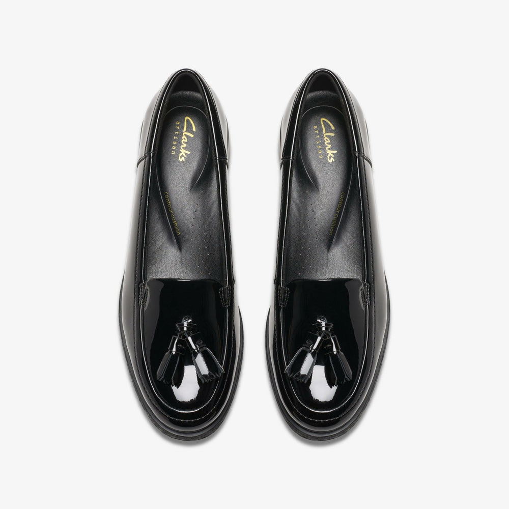 Havisham Edge Loafer Black Patent | Clarks for sale - Women