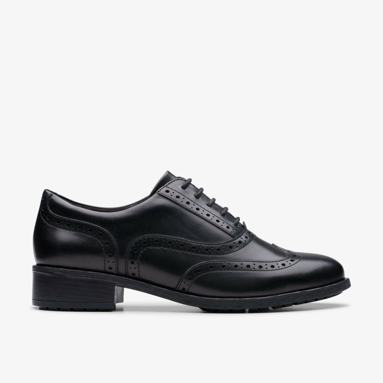 Havisham Oak Black Leather | Clarks on Sale - Women