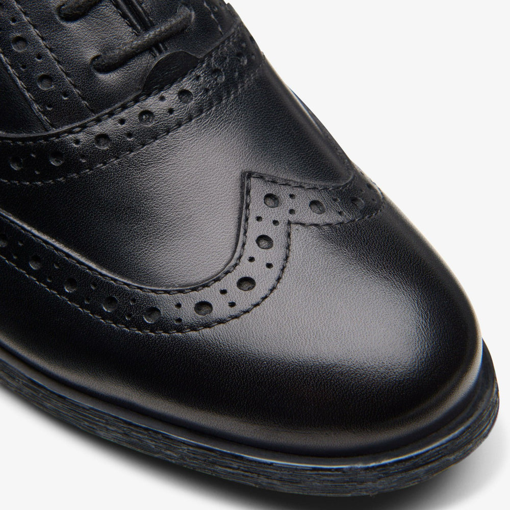 Havisham Oak Black Leather | Clarks on Sale - Women