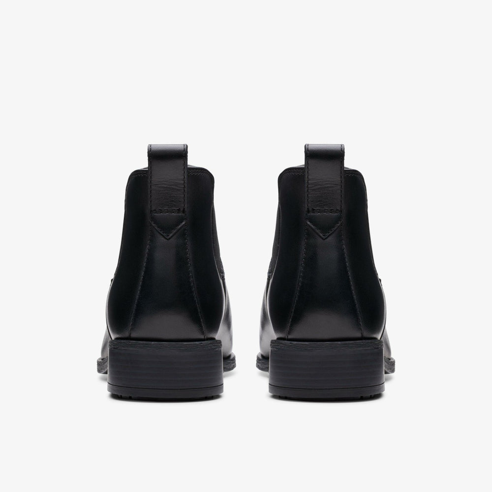 Havisham Top Ankle Boot Black Leather | Clarks discount - Women