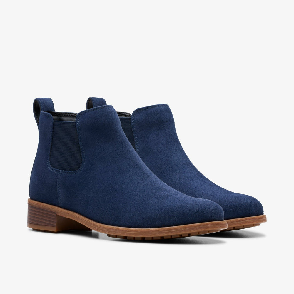 Havisham Top Ankle Boot Navy Suede | Clarks Sale - Women