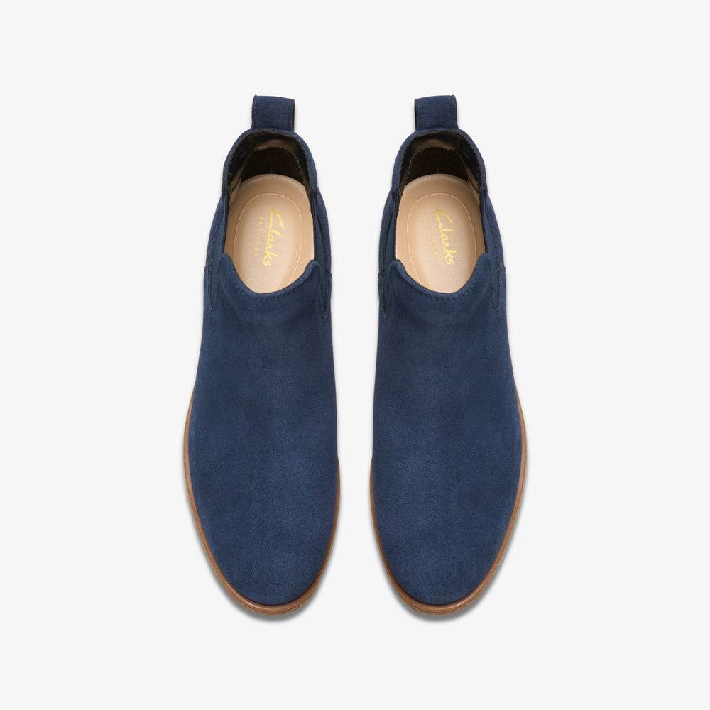 Havisham Top Ankle Boot Navy Suede | Clarks Sale - Women