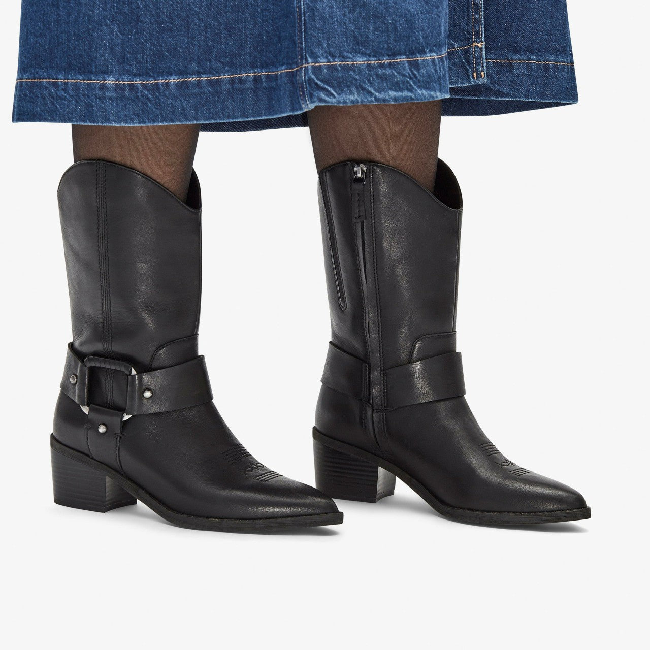 Morzine Rise Black Leather | Clarks for sale - Women