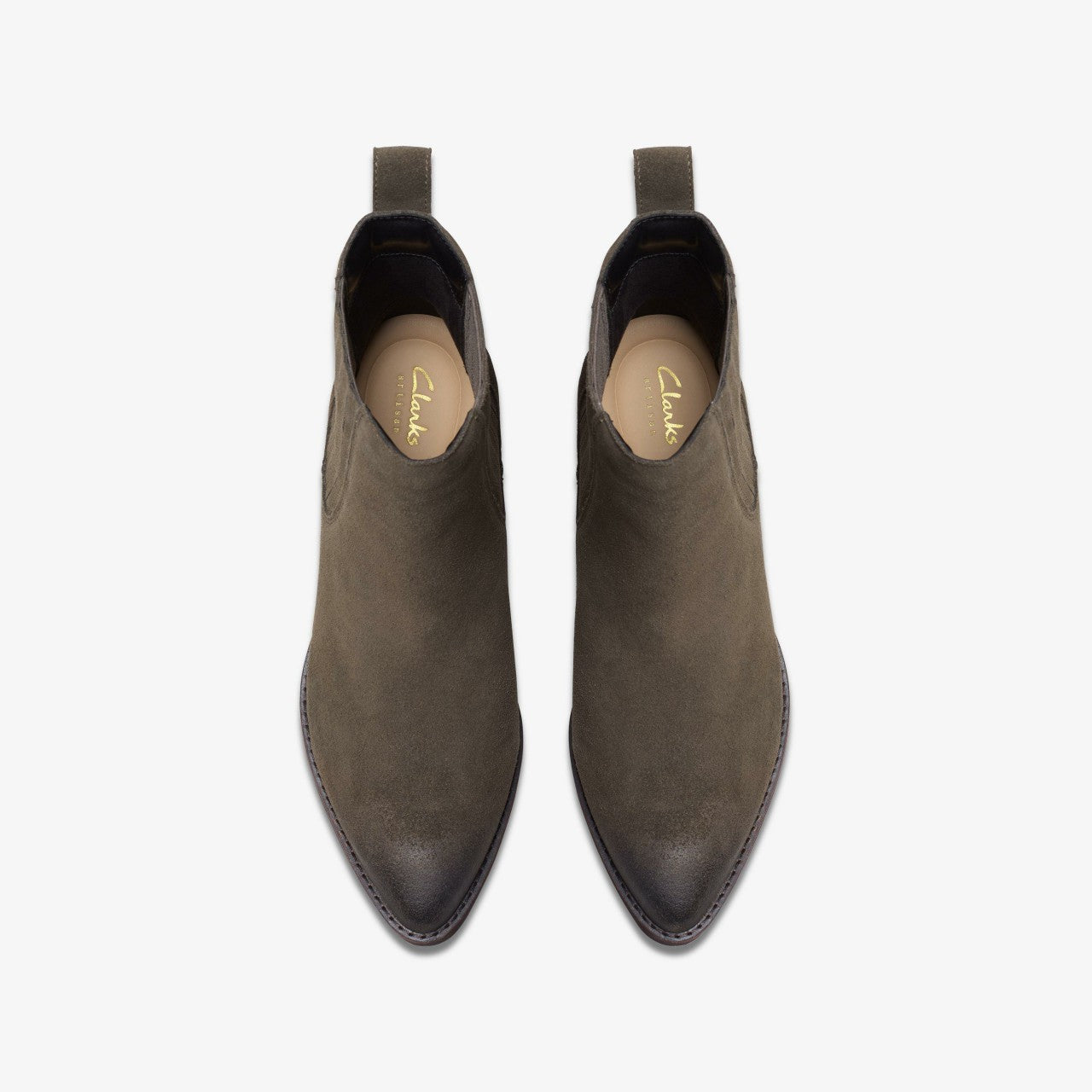 Morzine Top Ankle Boot Mole Grey Suede | Clarks for sale - Women