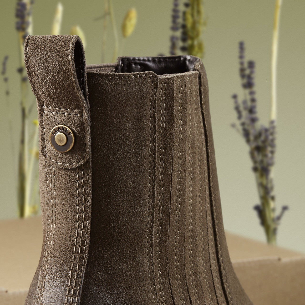Morzine Top Ankle Boot Mole Grey Suede | Clarks for sale - Women