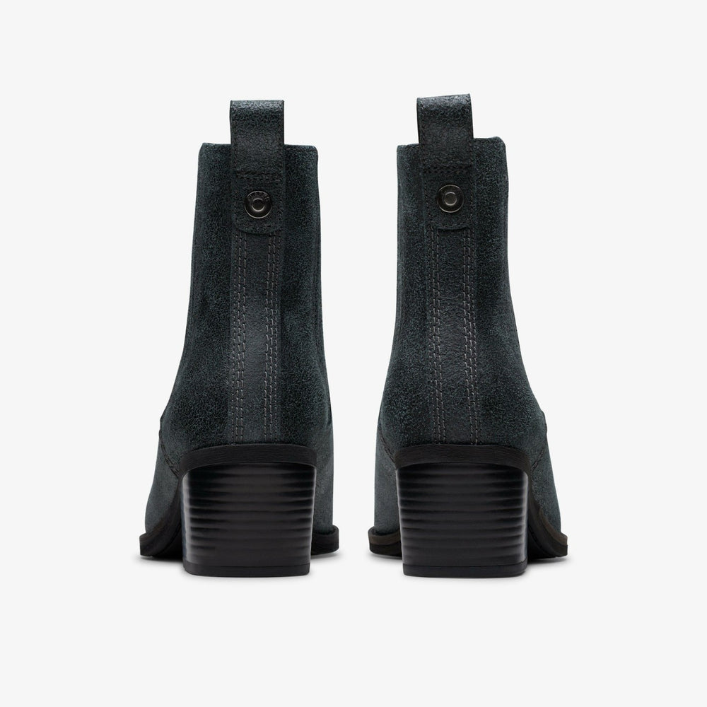 Morzine Top Ankle Boot Pewter Metallic | Clarks online - Women