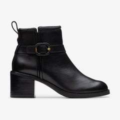 Chamberly Trim Black Leather | Clarks discount - Women
