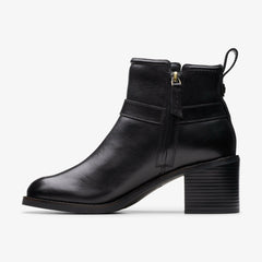 Chamberly Trim Black Leather | Clarks discount - Women