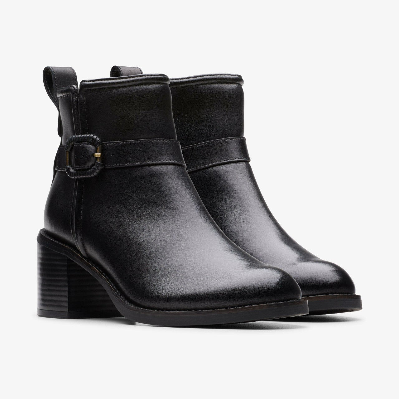 Chamberly Trim Black Leather | Clarks discount - Women
