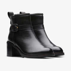 Chamberly Trim Black Leather | Clarks discount - Women