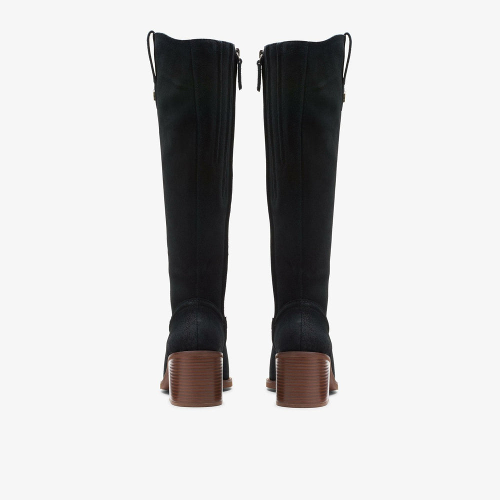 Chamberly Up Black Suede | Clarks online - Women