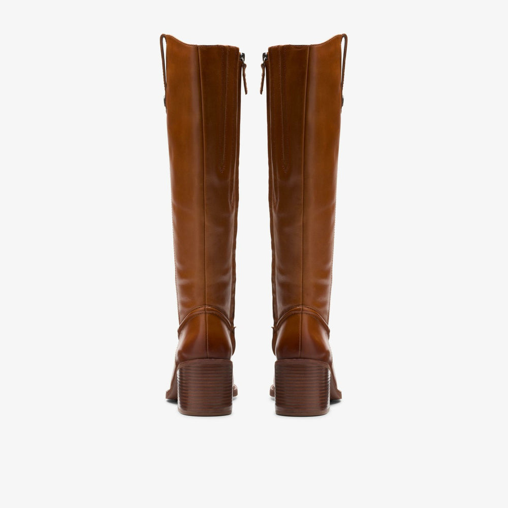 Chamberly Up Mid Tan Leather | Clarks discount - Women