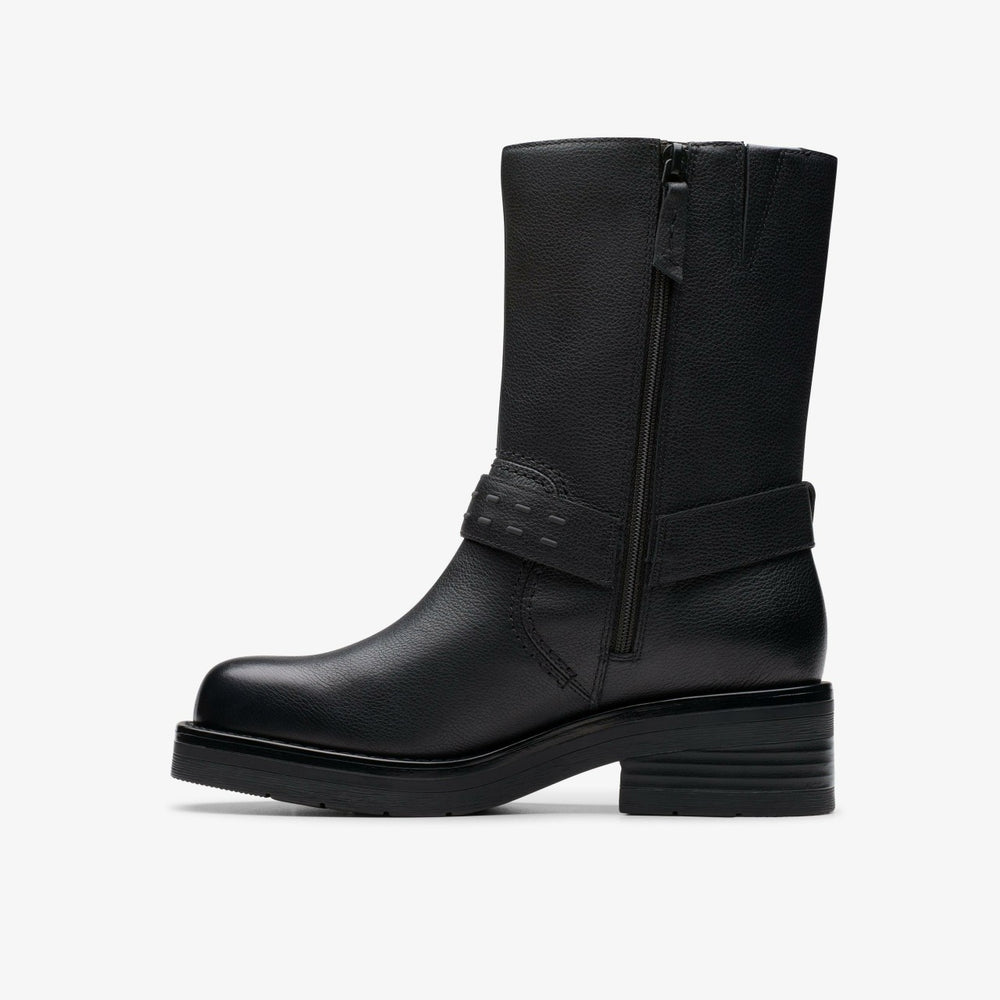 Rebelle Up Black Leather | Clarks for sale - Women