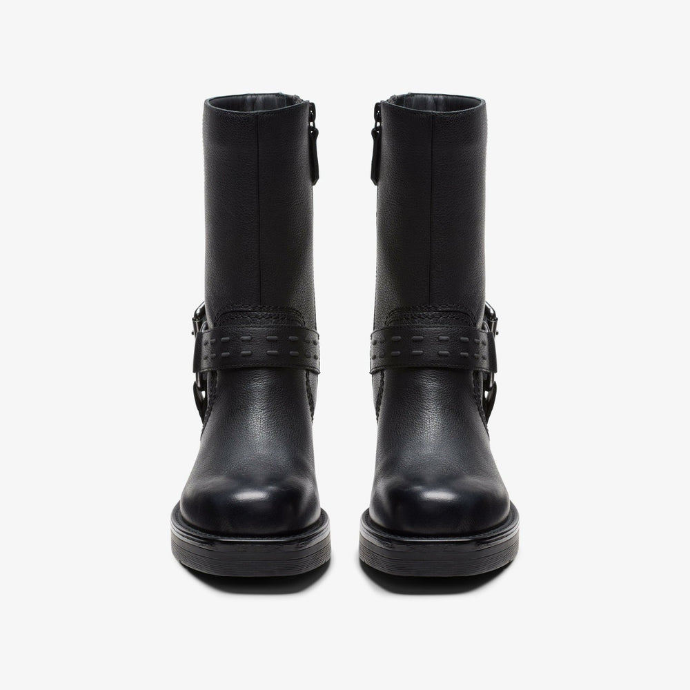 Rebelle Up Black Leather | Clarks for sale - Women