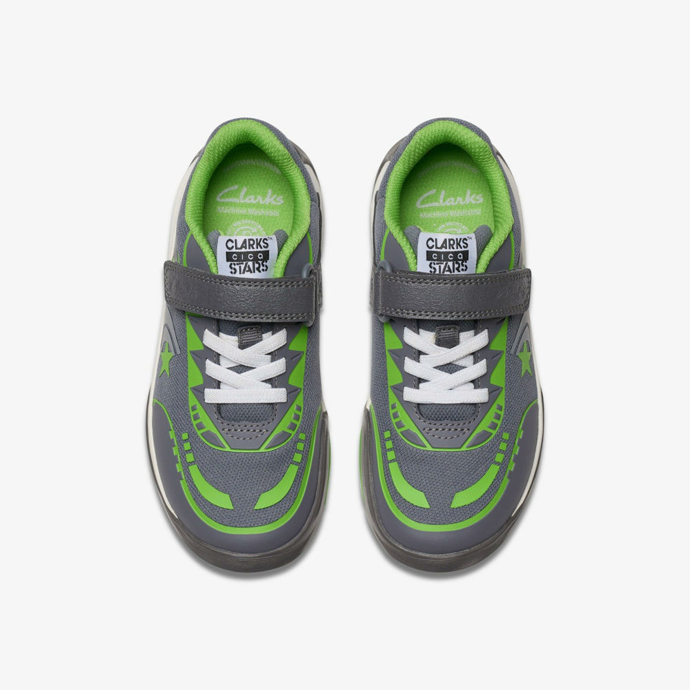 Cica Star Flex Kid Grey / Green | Clarks online - Kids