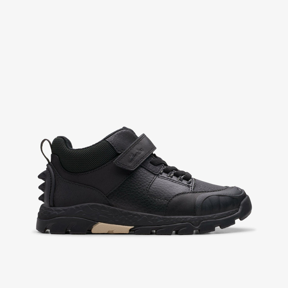Steggy 2 Glow Kid Black Leather | Clarks discount - Kids