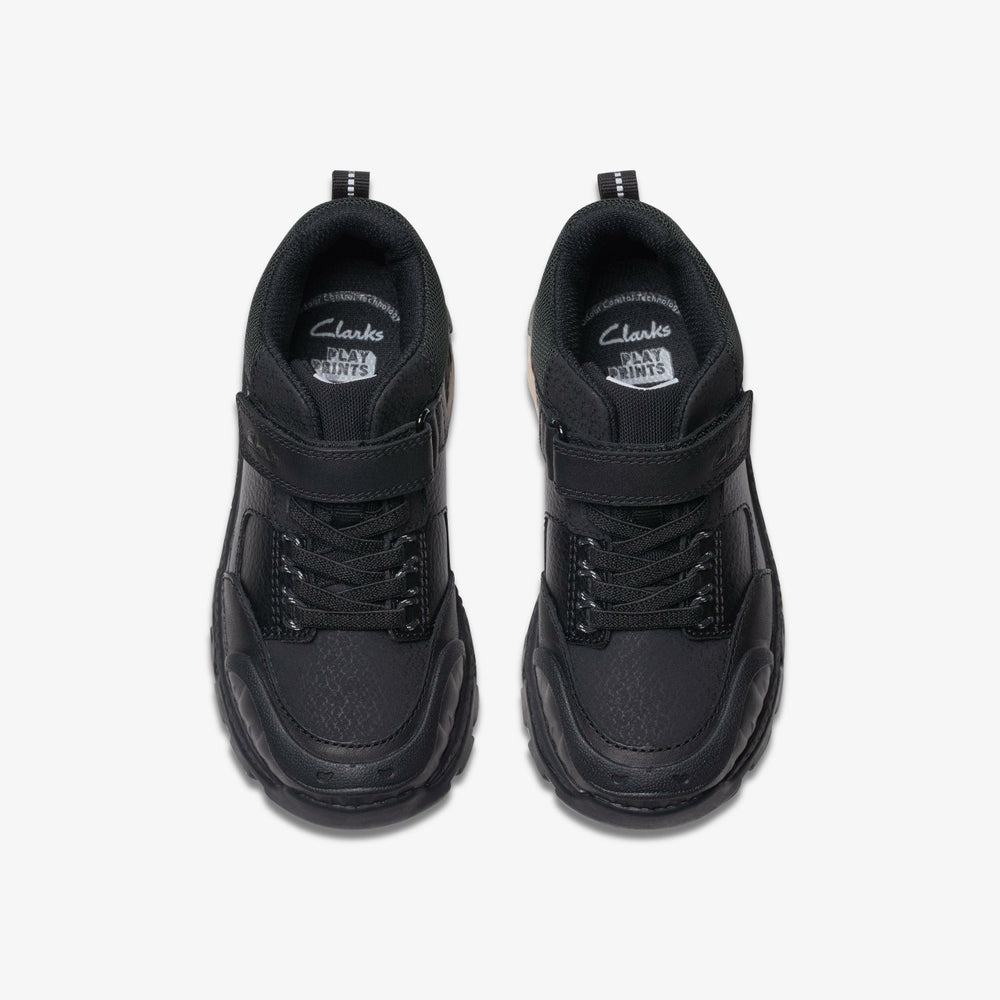Steggy 2 Glow Kid Black Leather | Clarks discount - Kids