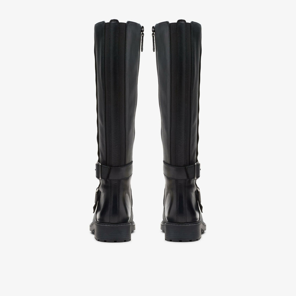 Orinoco2 Tall Black Leather | Clarks on Sale - Women