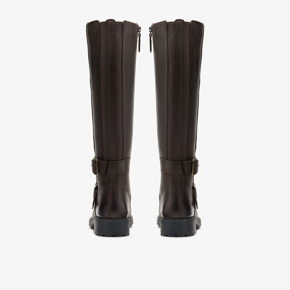 Orinoco 2 Tall Dark Brown Leather | Clarks discount - Women