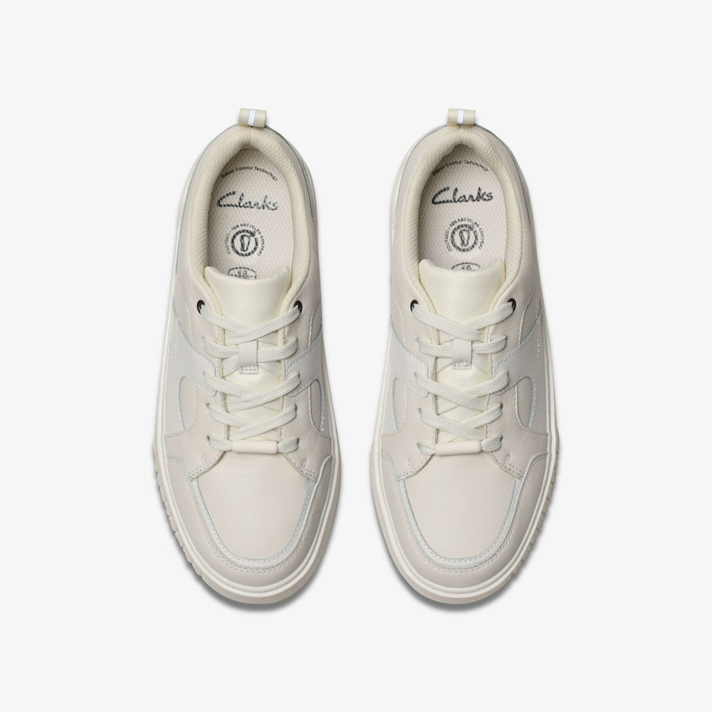 Oslo Shine Youth White | Clarks outlet - Kids