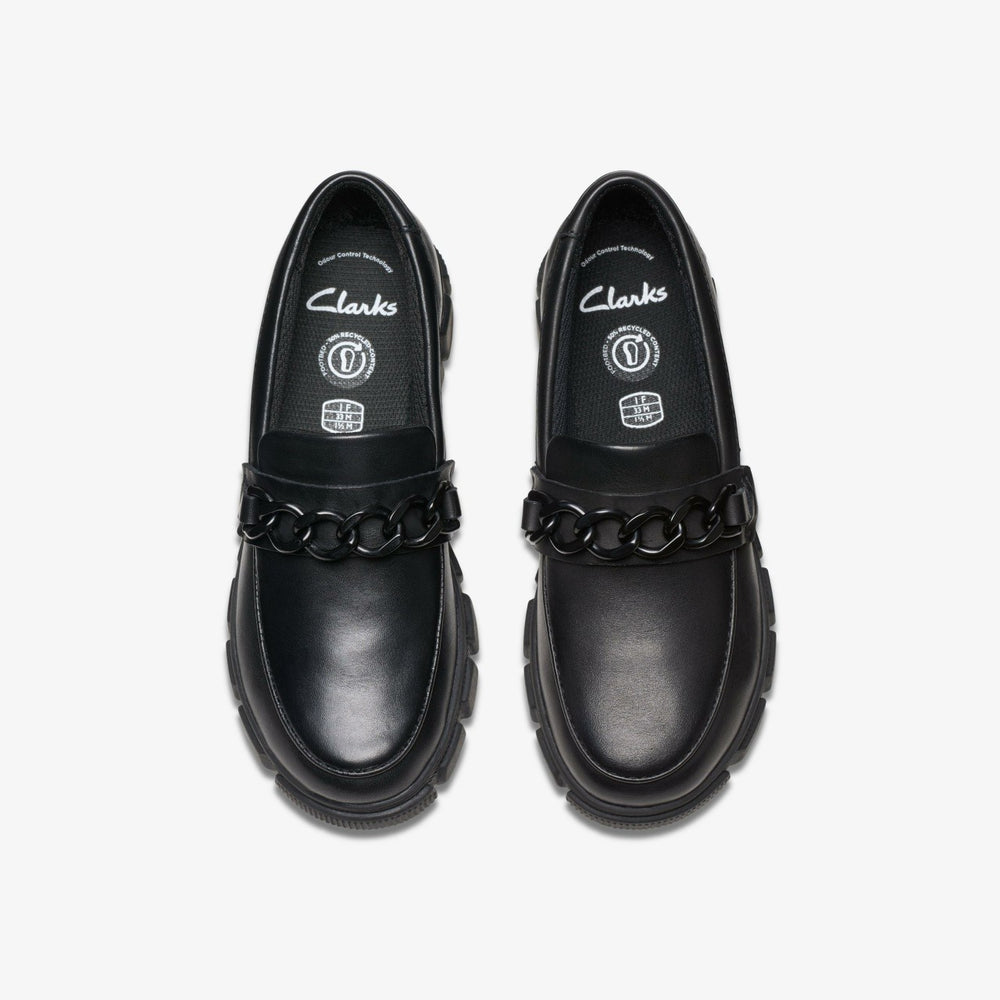 Evyn Walk Kid Black Leather | Clarks online - Kids