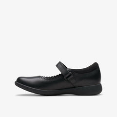 Etch Pure Kid Black Leather | Clarks outlet - Kids