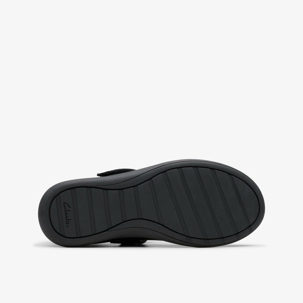 Etch Pure Kid Black Leather | Clarks outlet - Kids
