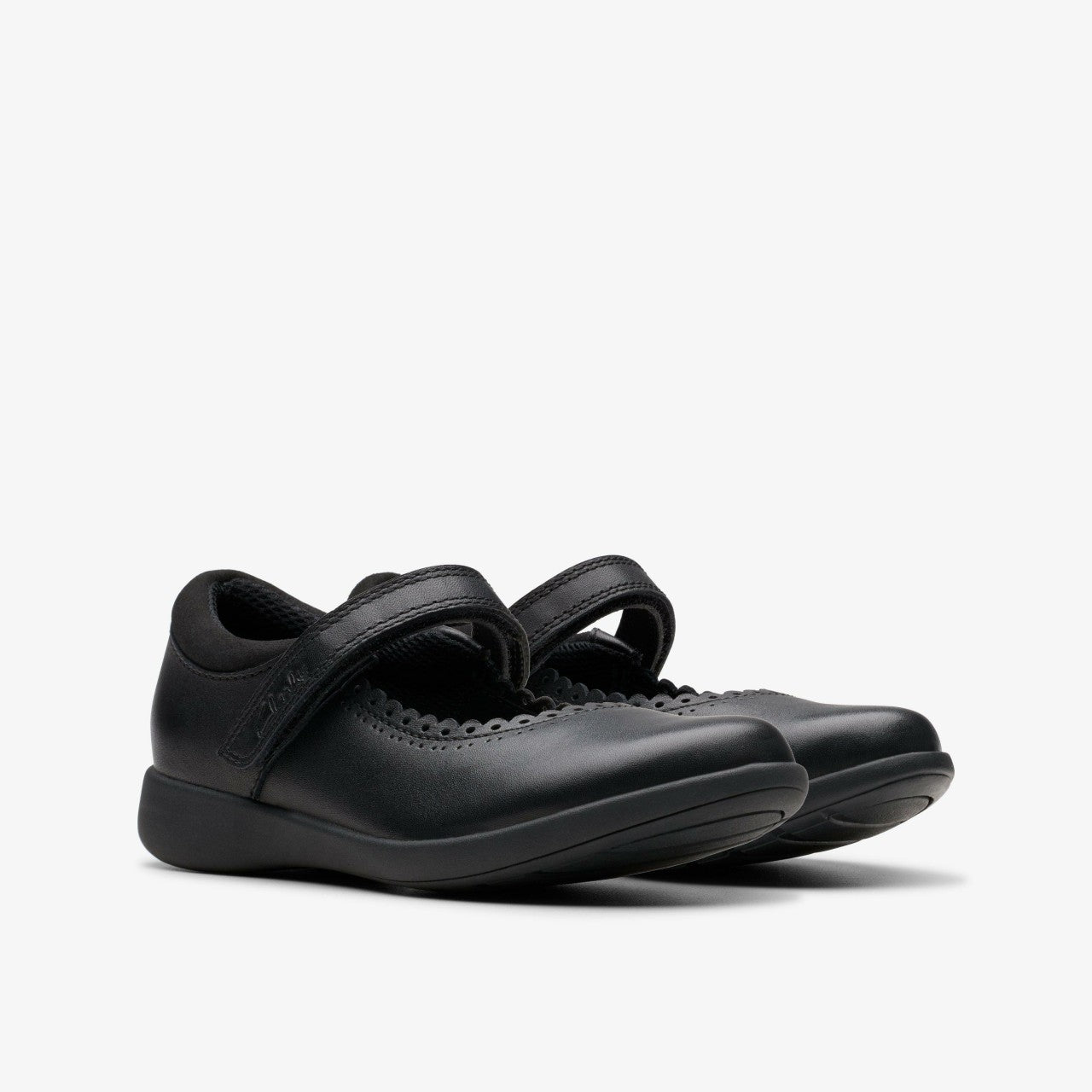 Etch Pure Kid Black Leather | Clarks outlet - Kids