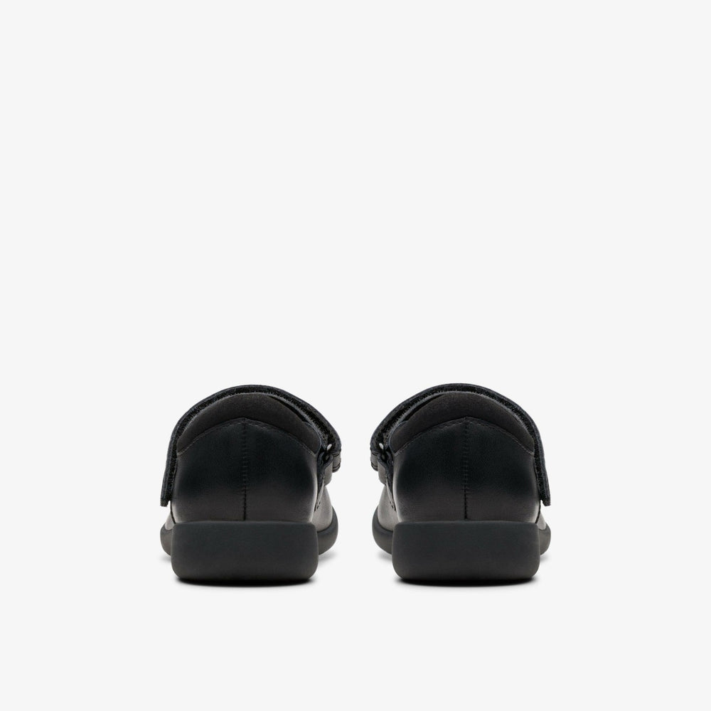 Etch Pure Kid Black Leather | Clarks outlet - Kids