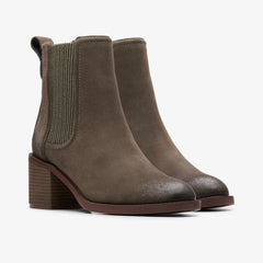 Chamberly Top Mole Grey Suede | Clarks for sale - Women