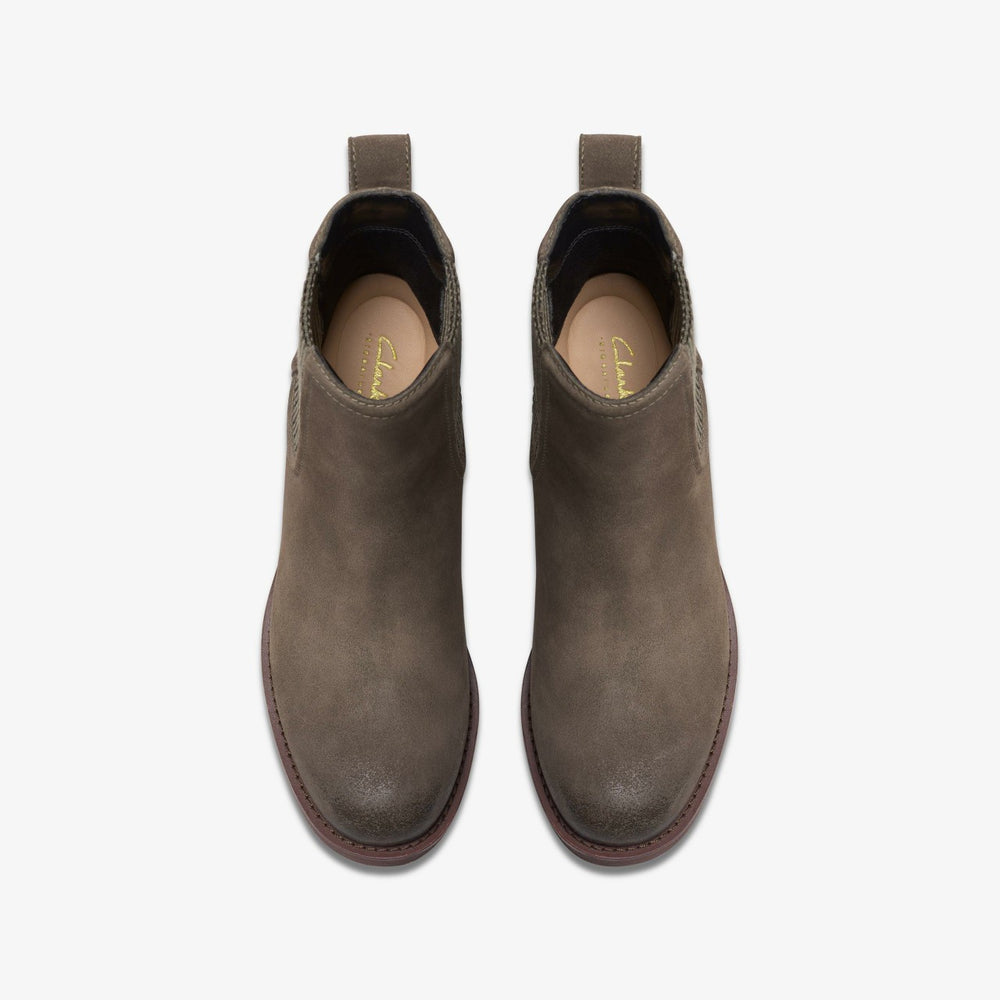Chamberly Top Mole Grey Suede | Clarks for sale - Women