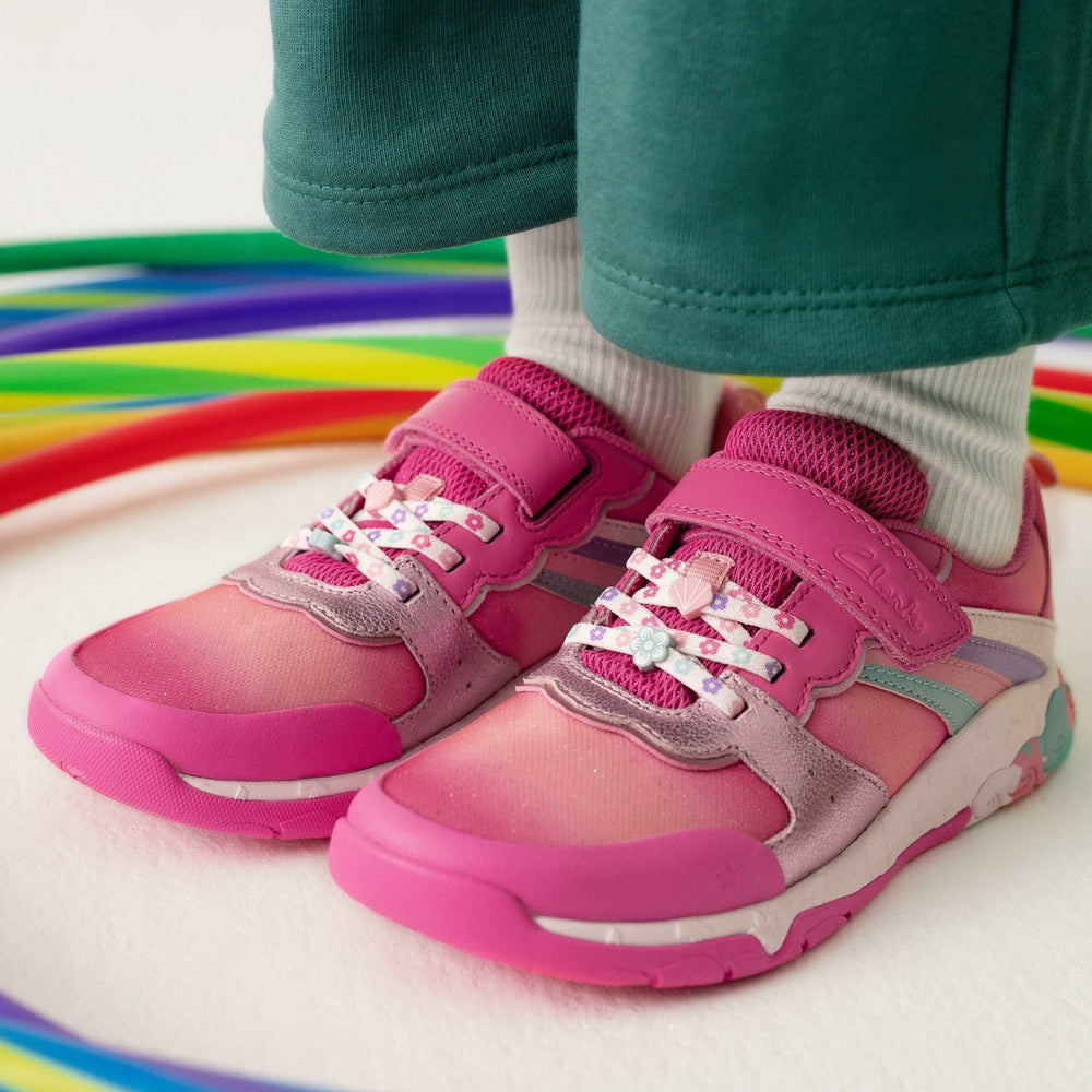 Tidal Star Kid Bright Pink Combination | Clarks Sale - Kids