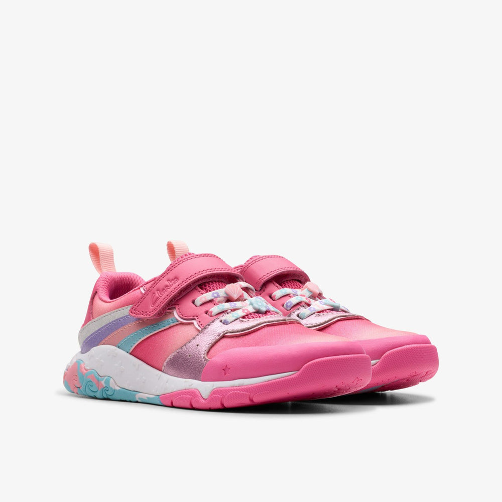 Tidal Star Kid Bright Pink Combination | Clarks Sale - Kids