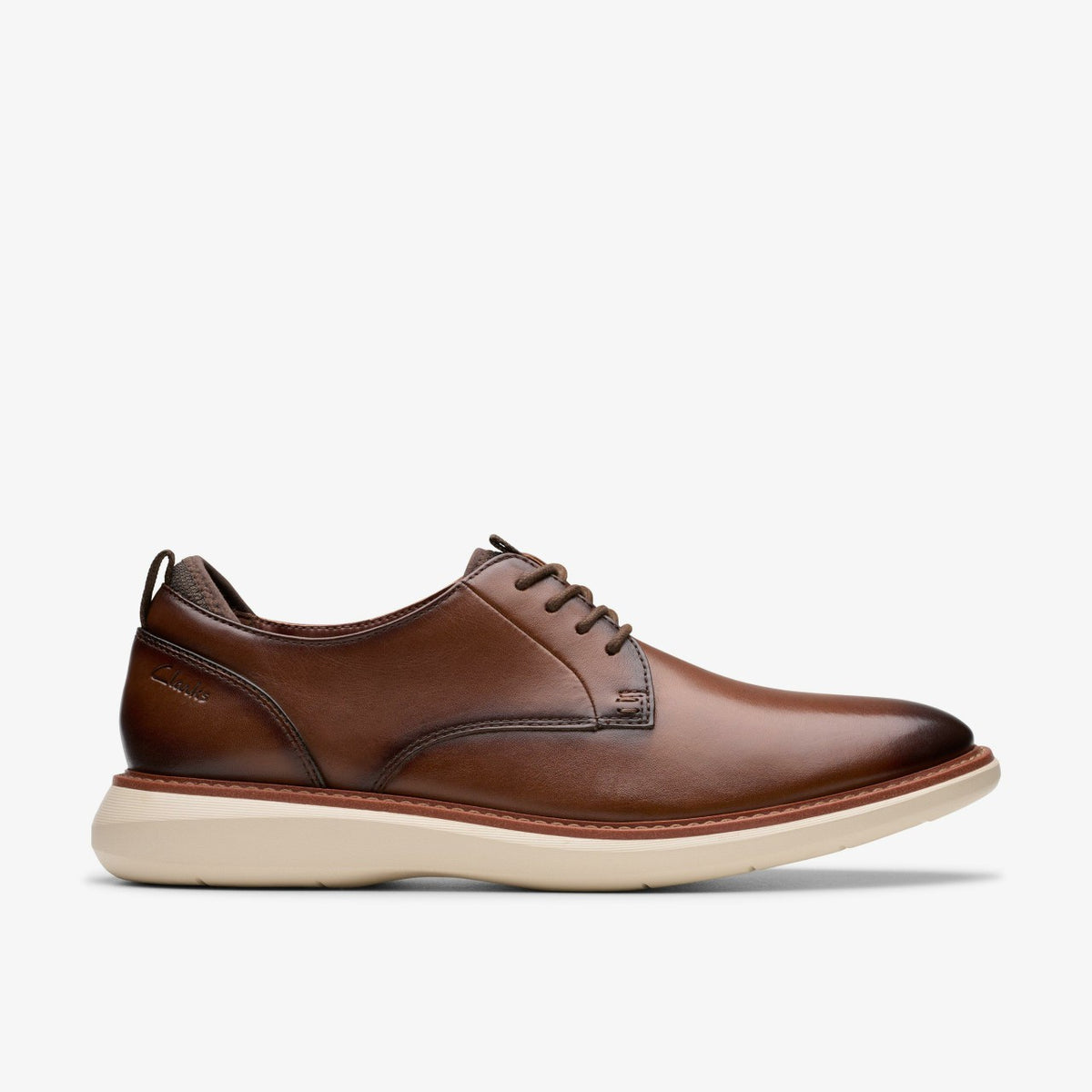 Brantin Plain Dark Tan Leather | Clarks online - Men