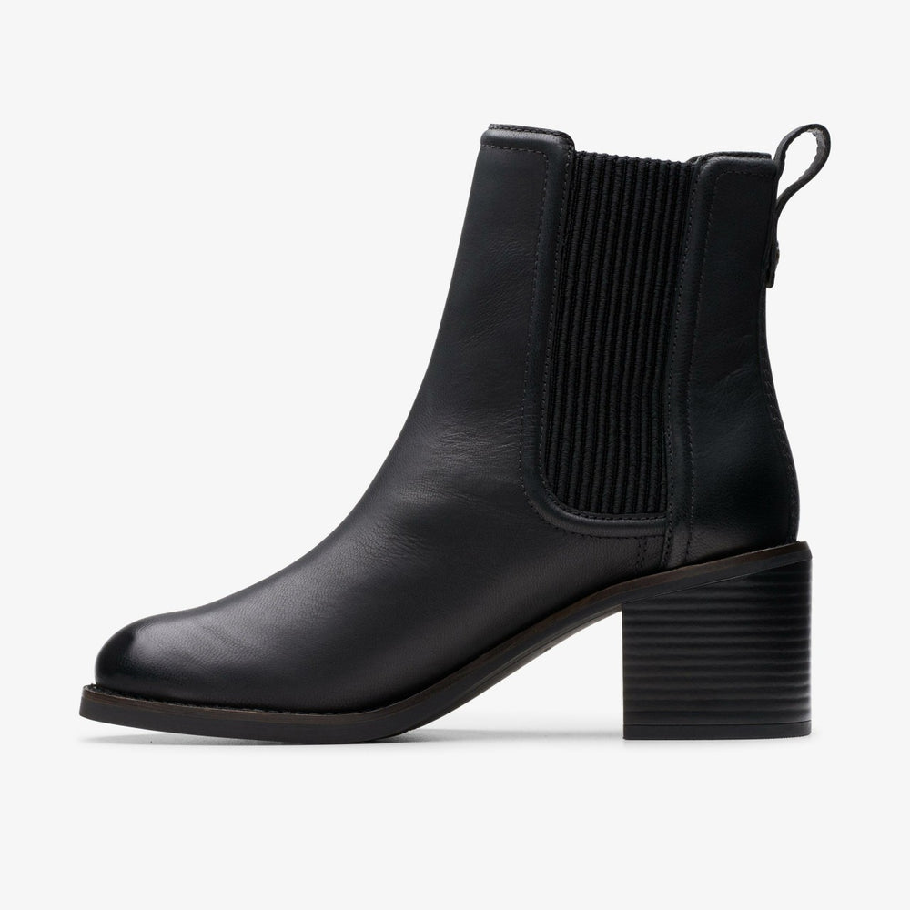 Chamberly Top Black Leather | Clarks Sale - Women