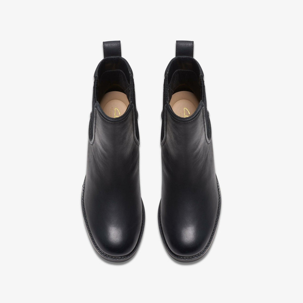 Chamberly Top Black Leather | Clarks Sale - Women