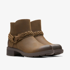 Hearth Kaylie Ankle Boot Mushroom Oily | Clarks discount - Women