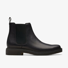 Clarkdale Easy Chelsea Boot Black Leather | Clarks discount - Men