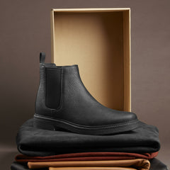 Clarkdale Easy Chelsea Boot Black Leather | Clarks discount - Men