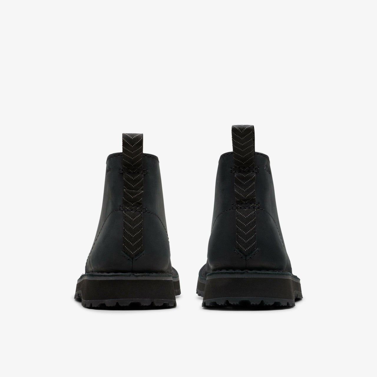 Solsbury Desert Boot Black Leather | Clarks on Sale - Men