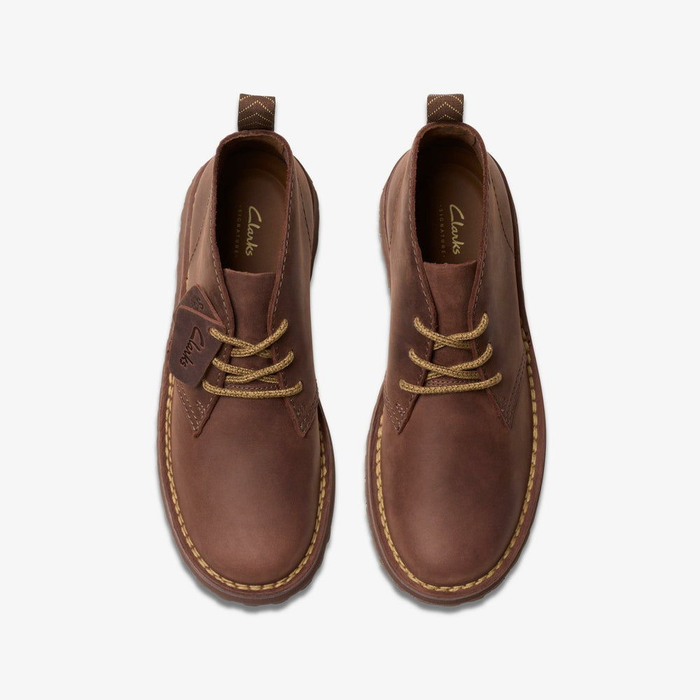 Solsbury Desert Boot Dark Brown Leather | Clarks outlet - Men