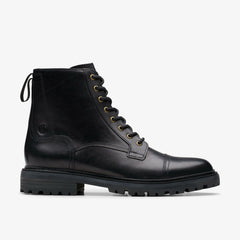 Clarkridge Hi Black Leather | Clarks for sale - Men