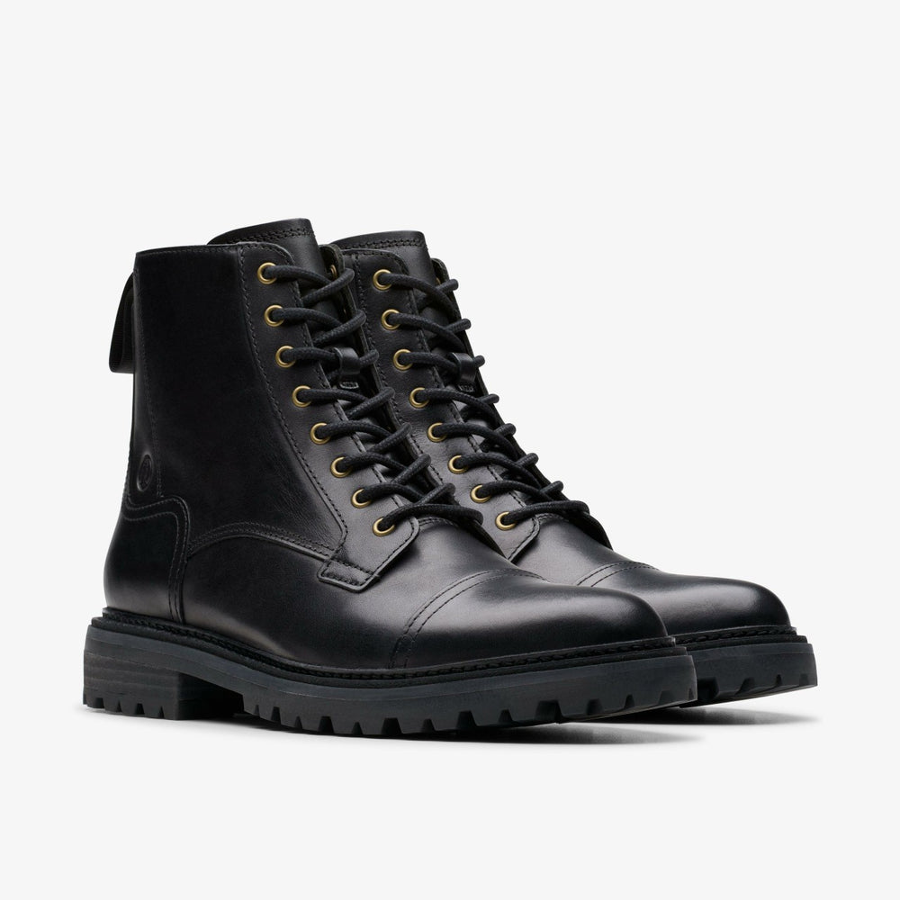 Clarkridge Hi Black Leather | Clarks for sale - Men