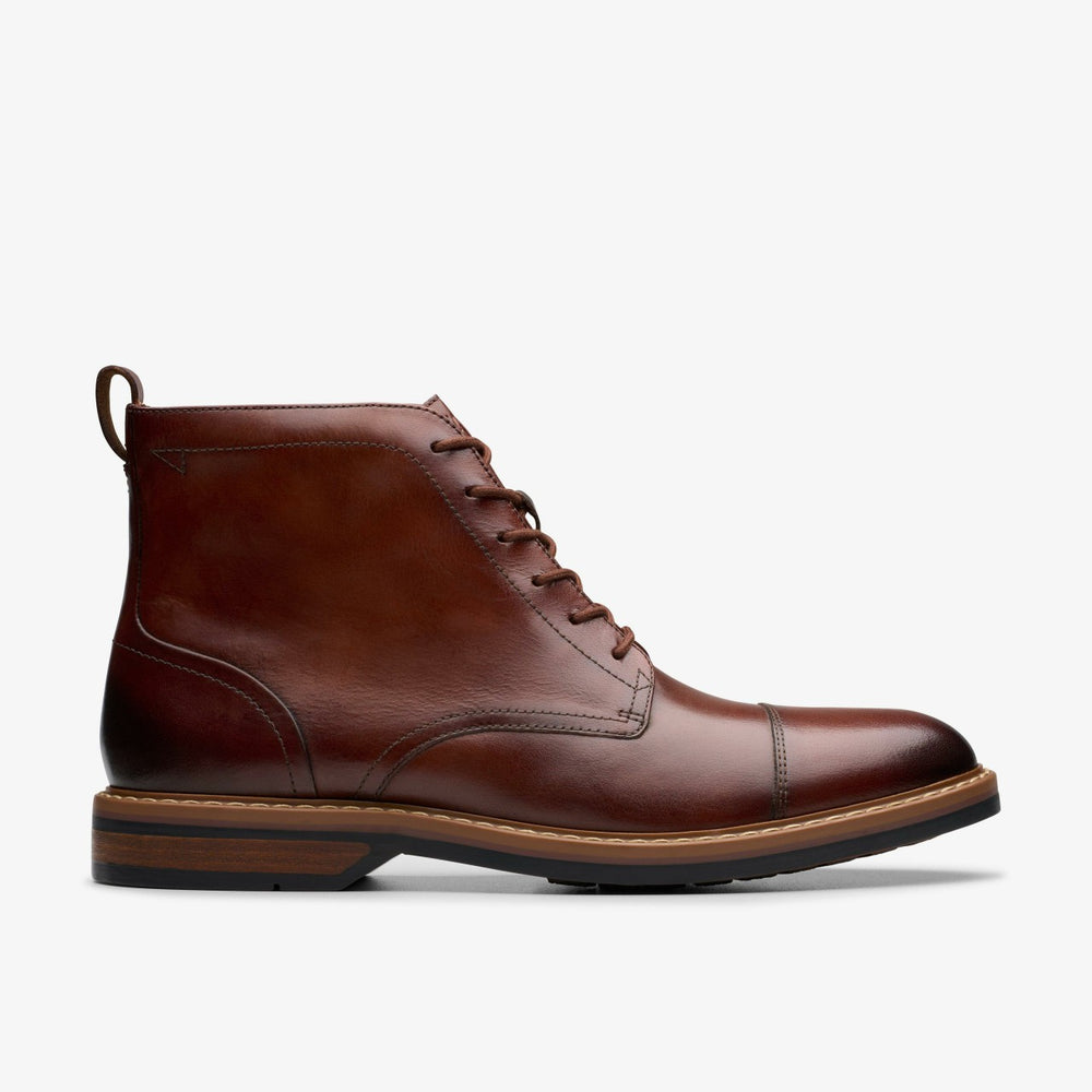Aldwin Cap Mid Tan Leather | Clarks Sale - Men