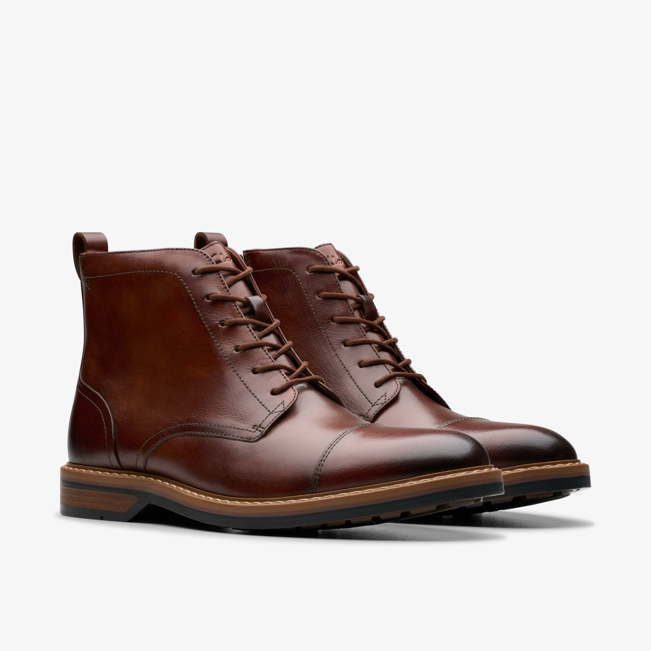 Aldwin Cap Mid Tan Leather | Clarks Sale - Men