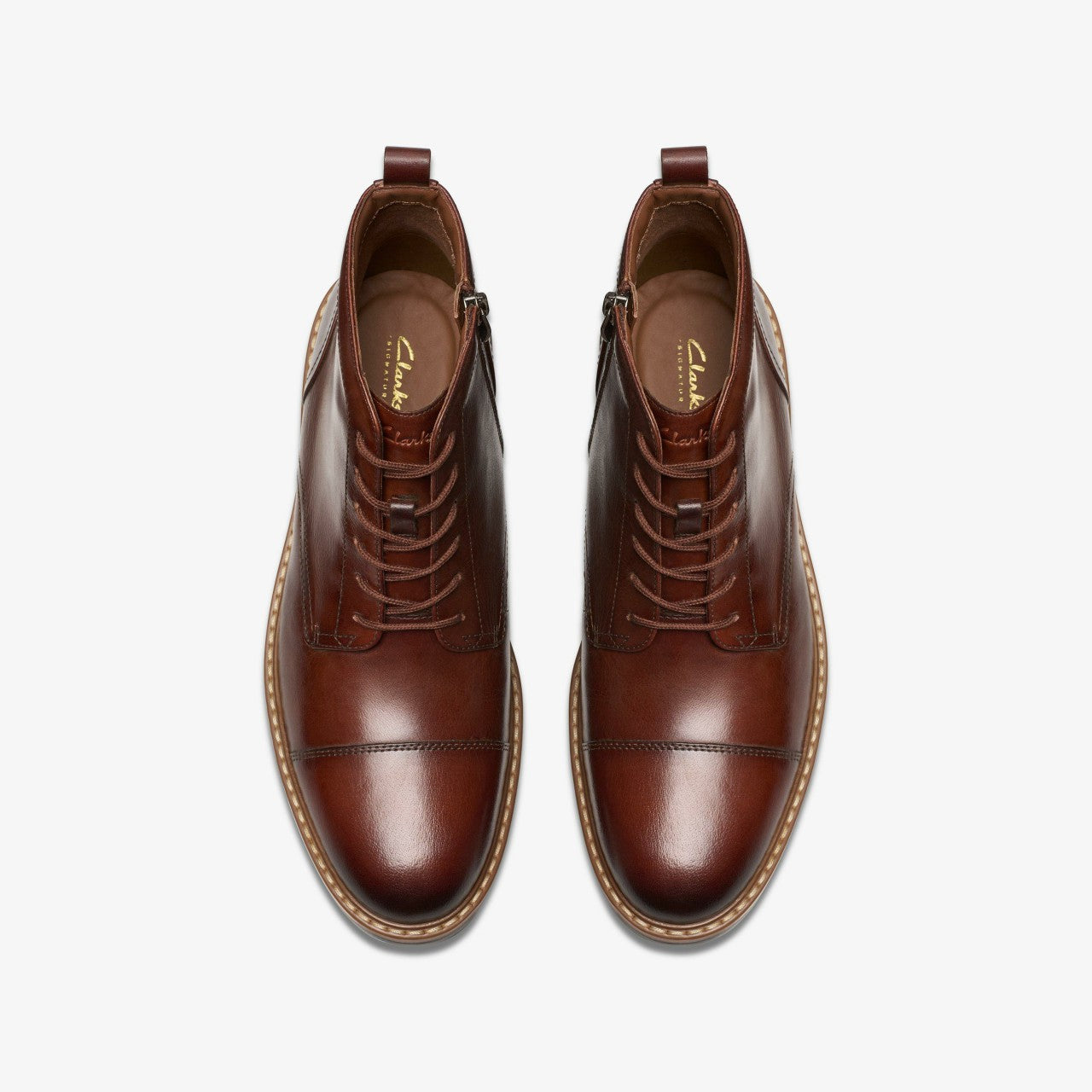 Aldwin Cap Mid Tan Leather | Clarks Sale - Men