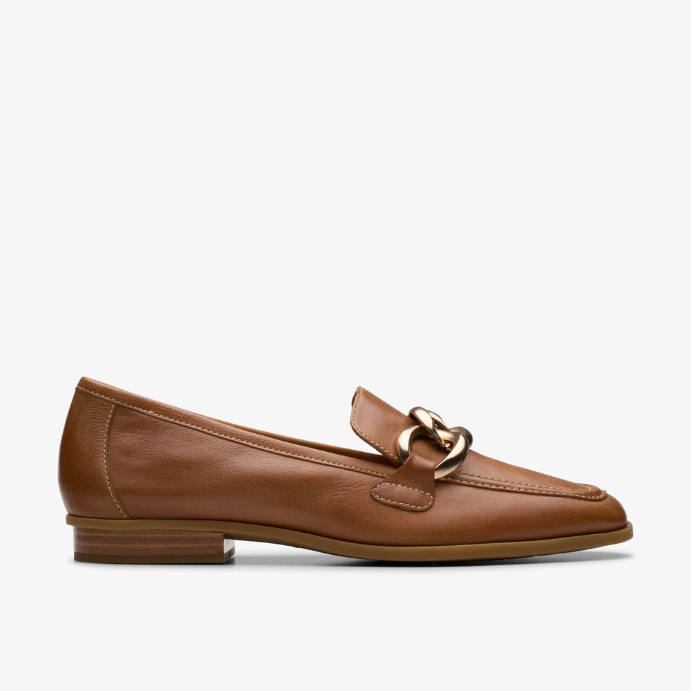 Sarafyna Iris Loafer Tan Leather | Clarks online - Women