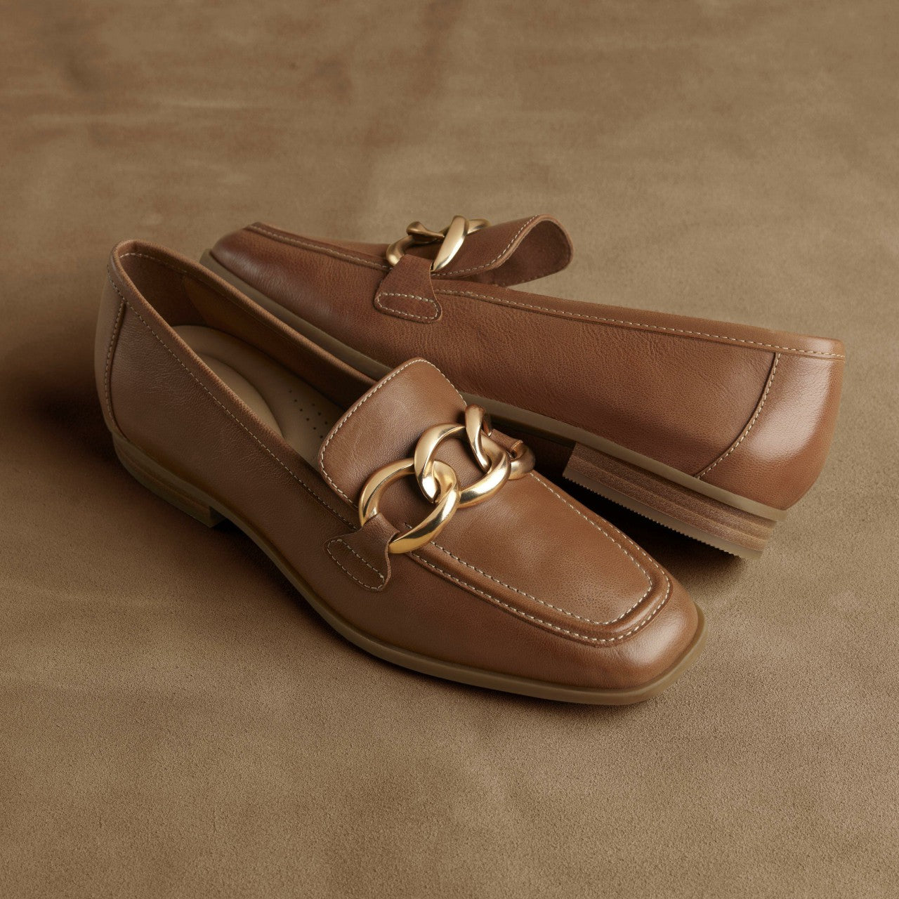 Sarafyna Iris Loafer Tan Leather | Clarks online - Women