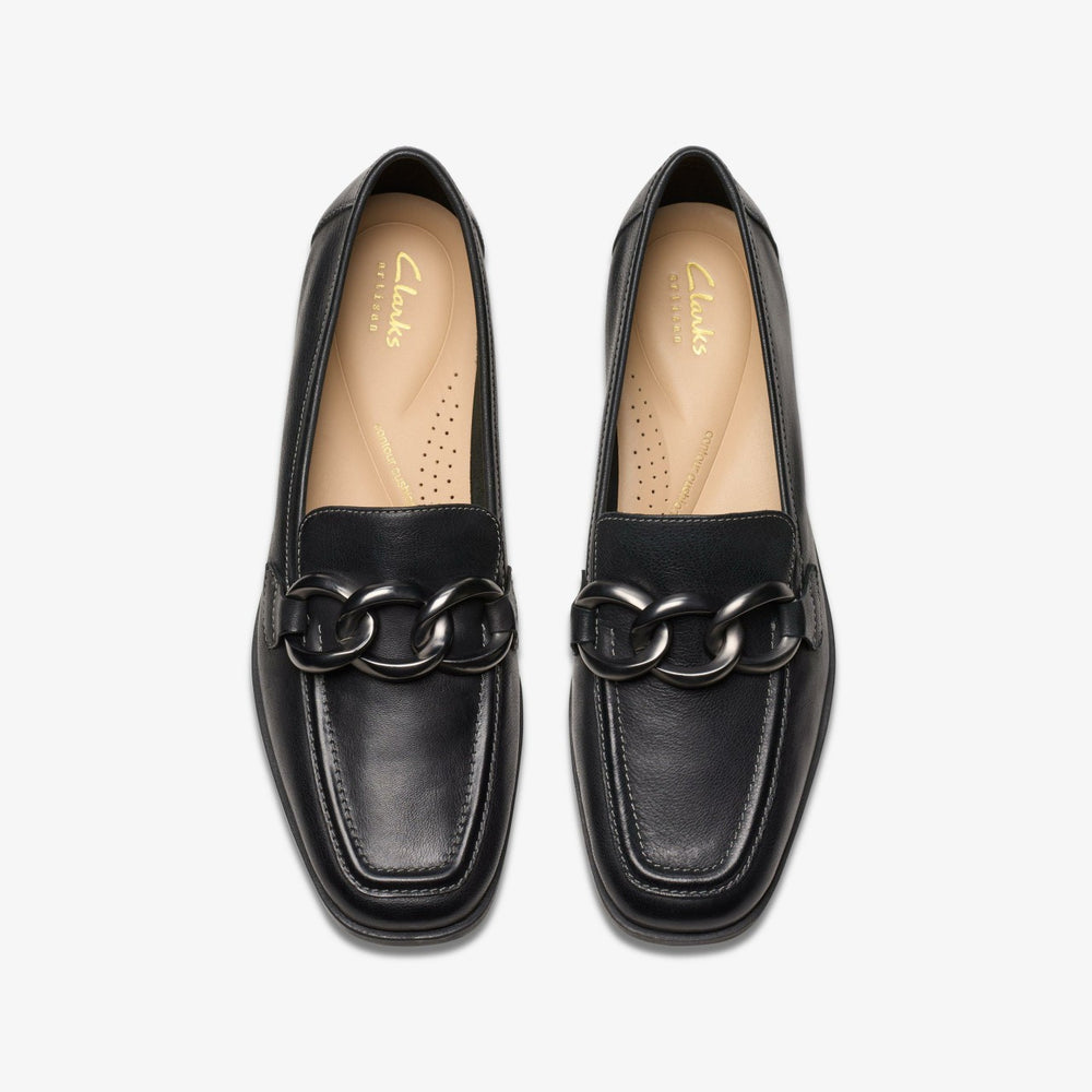 Sarafyna Iris Loafer Black Soft | Clarks for sale - Women